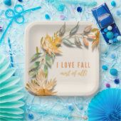 Assiettes En Carton I Love Fall Most All Paper Plate (Fête)