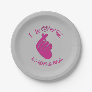 Assiettes En Carton I love K-DRAMA