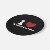 Assiettes En Carton I Love Mashed Potatoes Thanksgiving Diner Cadeau (Angle)