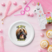 Assiettes En Carton I Love My Afghan Hound – Elegant Dog Lover Design (Fête)