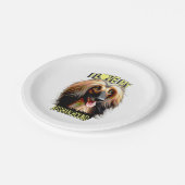 Assiettes En Carton I Love My Afghan Hound – Elegant Dog Lover Design (Angle)