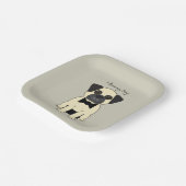 Assiettes En Carton I Love My Pug (Angulaire)