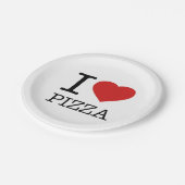 ASSIETTES EN CARTON I LOVE PIZZA (Angle)