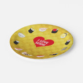 ASSIETTES EN CARTON I LOVE SUSHI (Angle)