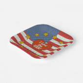 Assiettes En Carton I Love The America (Angulaire)