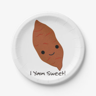 Assiettes En Carton I Yam Sweet Cute kawaii Sweet Potato