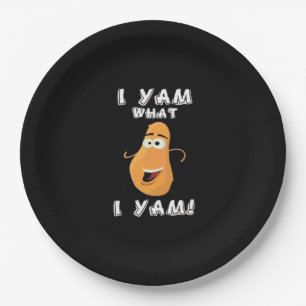 Assiettes En Carton I Yam What I Yam Classic Funny Meme