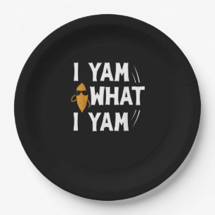 Assiettes En Carton I Yam What I Yam Design - Sweet Potato Lover Desig