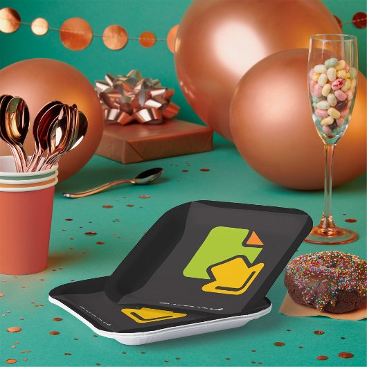 Assiettes En Carton Icône Exporter