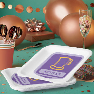 Assiettes En Carton Icône Kettle