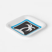 Assiettes En Carton Icône Palm Tree (Angulaire)