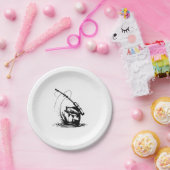 Assiettes En Carton Icône pêche Pêche (Fête)