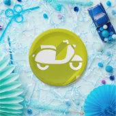 Assiettes En Carton Icône Scooter (Fête)