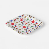 Assiettes En Carton Icônes du Texas (Angulaire)