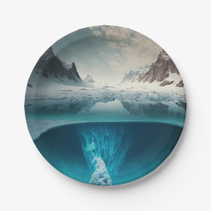 Assiettes En Carton Icy Mountain View