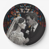 Assiettes En Carton Idées de cadeaux personnalisés pour couple de mari (Devant)