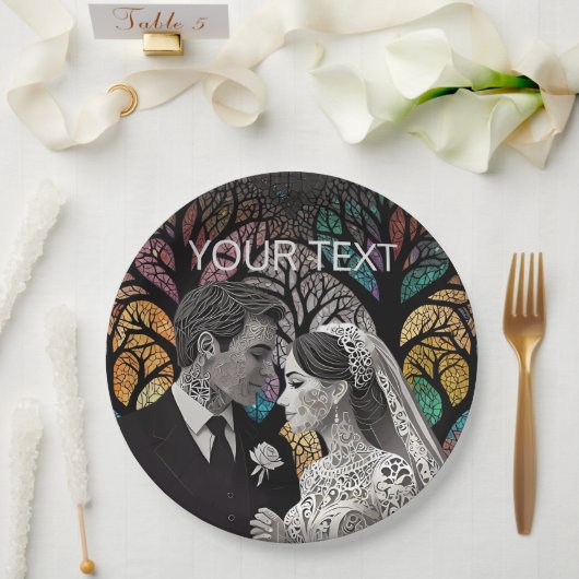 Assiettes En Carton Idées et cadeaux mariages (Mariage)