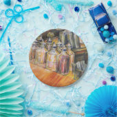 Assiettes En Carton Idéographie de Lumière dorée (Fête)