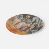 Assiettes En Carton Idéographie de Lumière dorée (Angle)