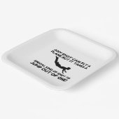 ASSIETTES EN CARTON IDIOT SKYDIVING (Angulaire)