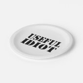 ASSIETTES EN CARTON IDIOT UTILE (Angle)