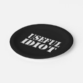 ASSIETTES EN CARTON IDIOT UTILE (Angle)