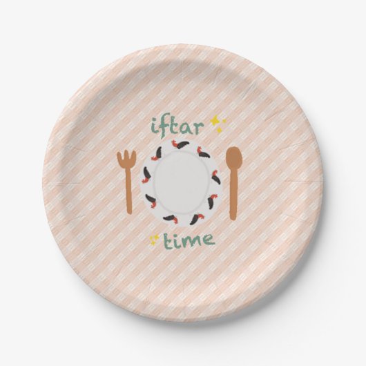 Assiettes En Carton Iftar Ramadan (Devant)