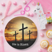 Assiettes En Carton Il est ressuscité (Fête)