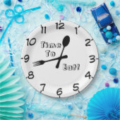 Assiettes En Carton Il Est Temps De Manger (Fête)