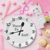 Assiettes En Carton Il Est Temps De Manger (Fête)