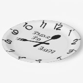 Assiettes En Carton Il Est Temps De Manger (Angle)