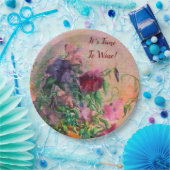 Assiettes En Carton Il est temps de vin des serviettes (Fête)