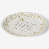 Assiettes En Carton Il était une fois un nouveau Baby shower de chapit (Angle)