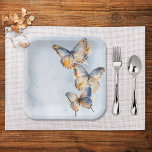 Assiettes En Carton Il Me Donne Des Papillons Bleu Fête des mariées Mo<br><div class="desc">Déclarez votre amour et captez le charme de la nature avec notre merveilleux papillon mariage "il me donne des papillons" plaques de douche nuptiale. Les papillons aquarelles peints à la main donnent vie à un spectacle captivant de couleurs riches. De belles tonalités beige, brun chaud, rouille terre cuite, bleu turquoise...</div>