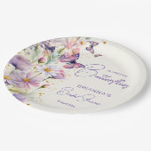 Assiettes En Carton Il me donne des papillons nuptiaux imprimés (Angle)