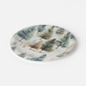 Assiettes En Carton Il neige sur les sapins - (Angle)