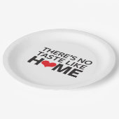 Assiettes En Carton Il n'y a aucun goût comme la maison (Angle)