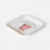 Assiettes En Carton Il Popped the Question Fête des mariées Popcorn (Angulaire)