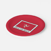 Assiettes En Carton Île de Man (Angle)