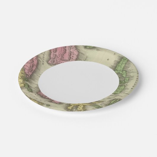 Assiettes En Carton Îles de l'Inde orientale (Angle)
