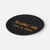 Assiettes En Carton Illinois 2024 Total Solaire Eclipse (Angle)