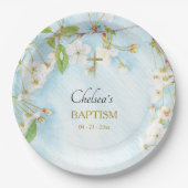Assiettes En Carton Illumination Baptême chrétien orthodoxe (Devant)