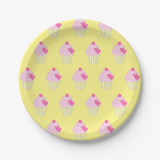 Assiettes En Carton illusima Jaune (Devant)