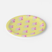 Assiettes En Carton illusima Jaune (Angle)