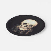 Assiettes En Carton Illusion de crâne (Angle)