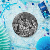 Assiettes En Carton Illustrated Christmas Nativity Scene (Fête)