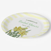 Assiettes En Carton Illustration aquarelle de jonquilles pour une douc (Angle)