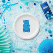 Assiettes En Carton Illustration bleue de Gummybear (Fête)