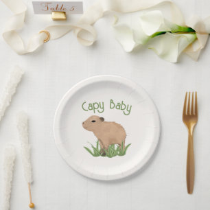Assiettes En Carton Illustration Capy Baby Capy Capy Capy Capy de Capy
