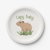 Assiettes En Carton Illustration Capy Baby Capy Capy Capy Capy de Capy (Devant)